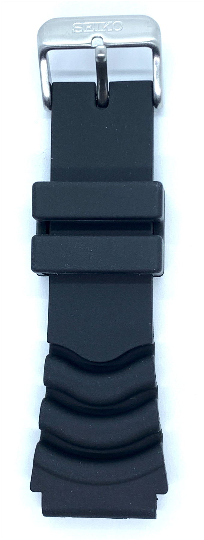 Seiko 5 SNZJ19K2 Replacement Black Silicone/Rubber Watch Strap 4K32JB