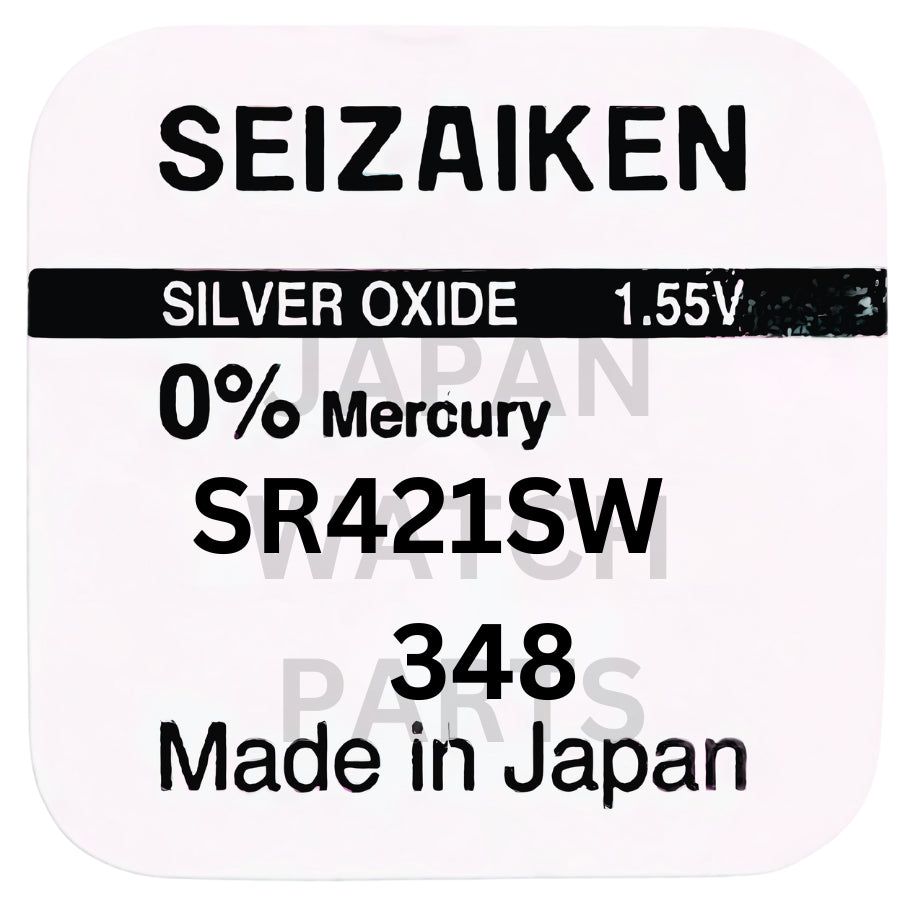 Seizaiken SR421SW Silver Oxide Watch Battery | Genuine Japan Made | 348 | Long-Lasting Power
