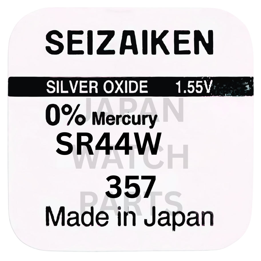 Seizaiken SR44W Silver Oxide Watch Battery | Genuine Japan Made | 357 | Long-Lasting Power