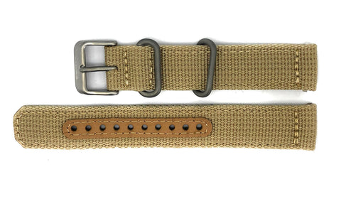 Seiko 5 SNK803 / SNK803K2 Replacement Beige Fabric Watch Strap 4K10JZ
