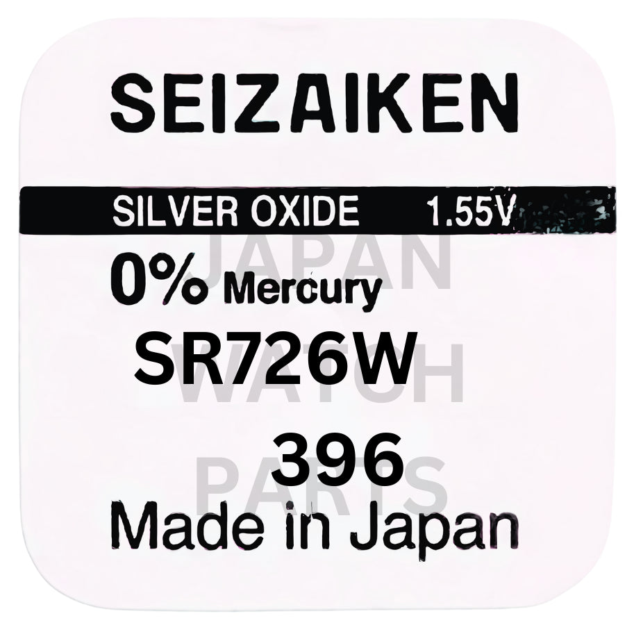 Seizaiken SR726W Silver Oxide Watch Battery | Genuine Japan Made | 396 | Long-Lasting Power