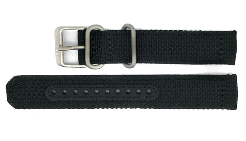 Seiko 5 SNK809 / SNK809K2 Replacement Black Fabric Watch Strap 4K13JZ