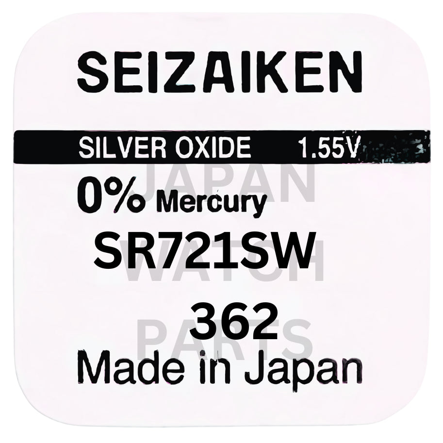 Seizaiken SR721SW Silver Oxide Watch Battery | Genuine Japan Made | 362 | Long-Lasting Power