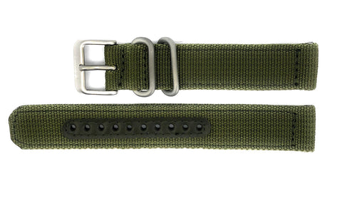 Seiko 5 SNK805 / SNK805K2 Replacement Green Fabric Watch Strap 4K11JZ