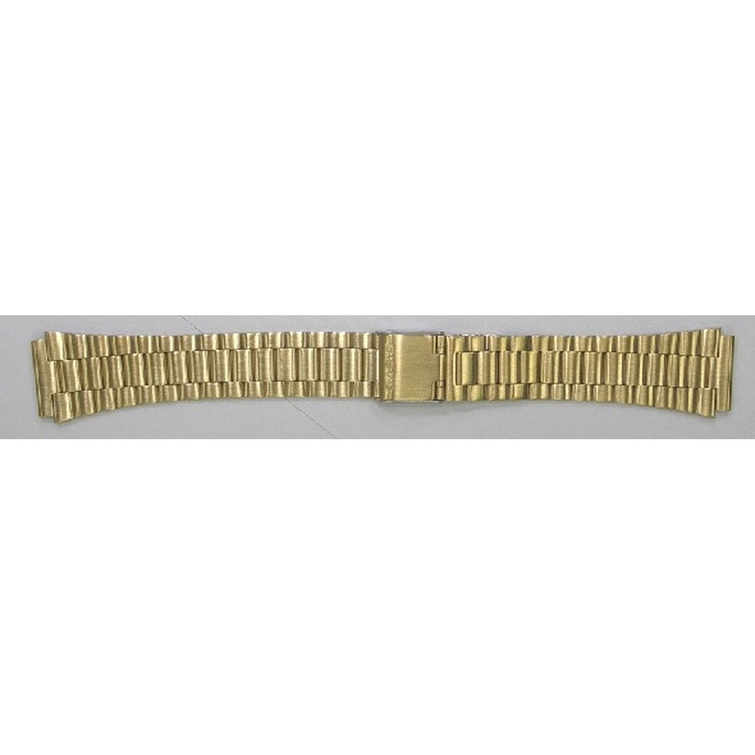 Genuine Casio replacement watch strap for A168WG-9B(3298), A168WG-9B, A168WG-9, A168WEGM-9, A168WEGC-5, gold colour, part number 10008114
