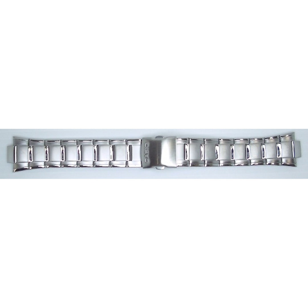 Genuine Casio replacement watch strap for EFA-116D-2AV, EFA-116D-1A7V, EFA-116D-1A1V, silver colour, part number 10194956