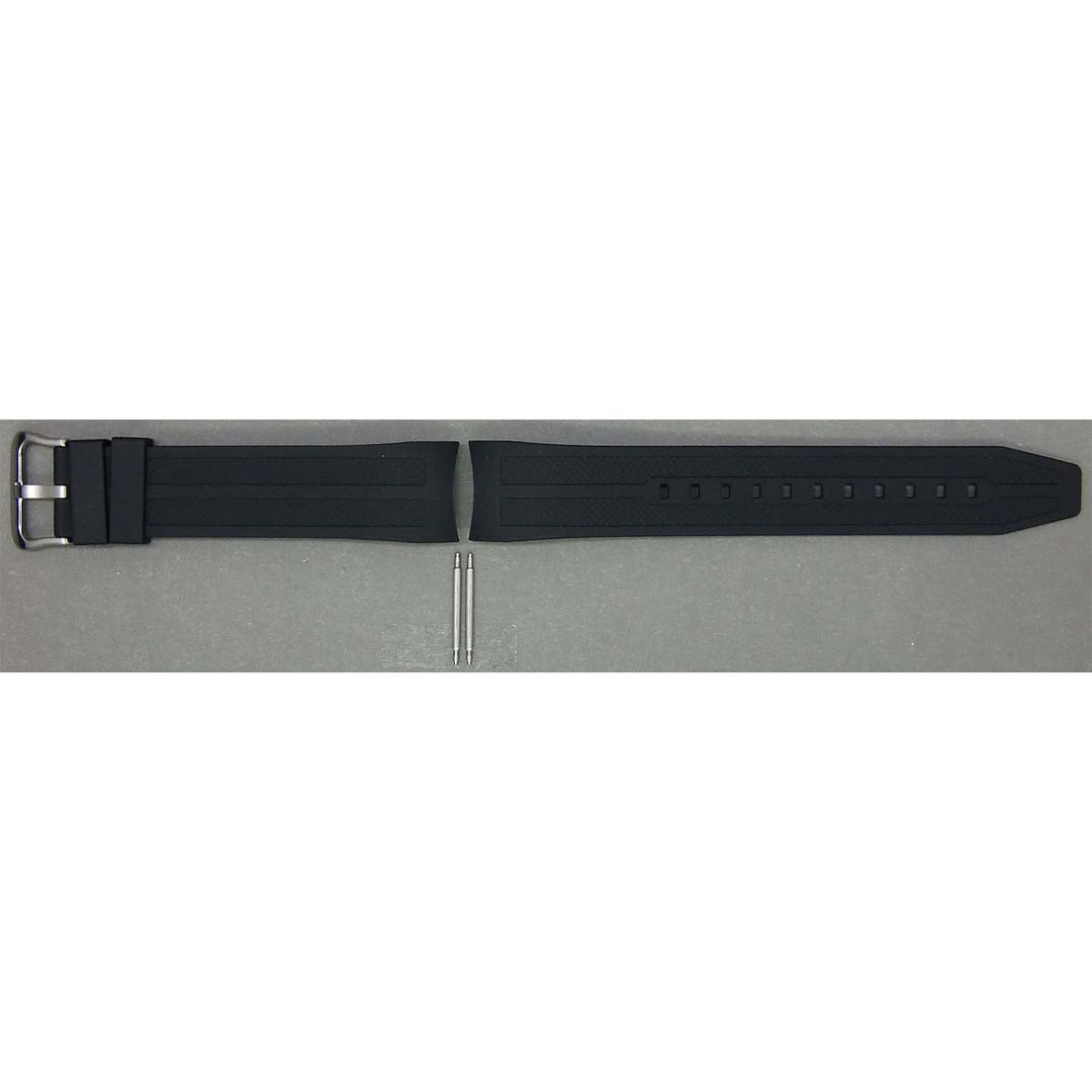 Genuine Casio replacement watch strap for AMW-706-7A1V, black colour, part number 10239924