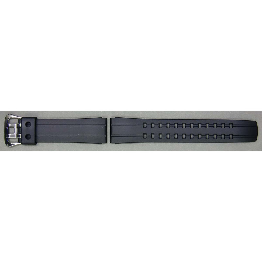Genuine Casio replacement watch strap for WVQ-570E-1AV, WVQ-550E-1AV, WVQ-550A-1A2V, WVQ-143E-1AV, EQW-M710-1A, EQW-500E-1AV +2 more, black colour, part number 10242631