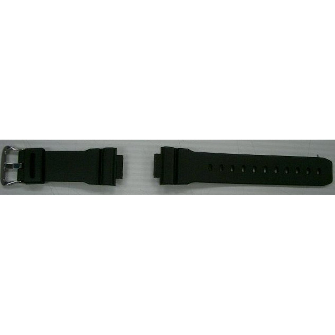 Genuine Casio replacement watch strap for DW-8040G-1V, DW-8030G-1V, DW-6900SN-1, DW-6900BBA-1, black colour, part number 10243638