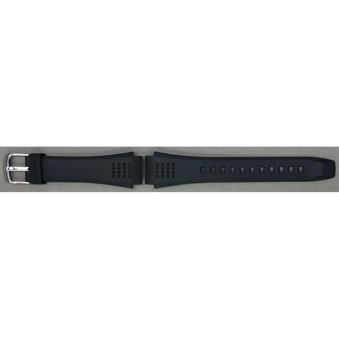 Genuine Casio replacement watch strap for EFA-123-1A1V, black colour, part number 10268556
