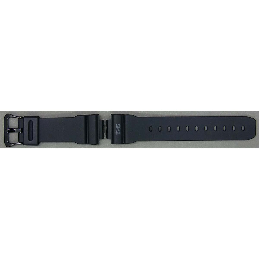 Genuine Casio replacement watch strap for DW-5600MS-1, black colour, part number 10318129