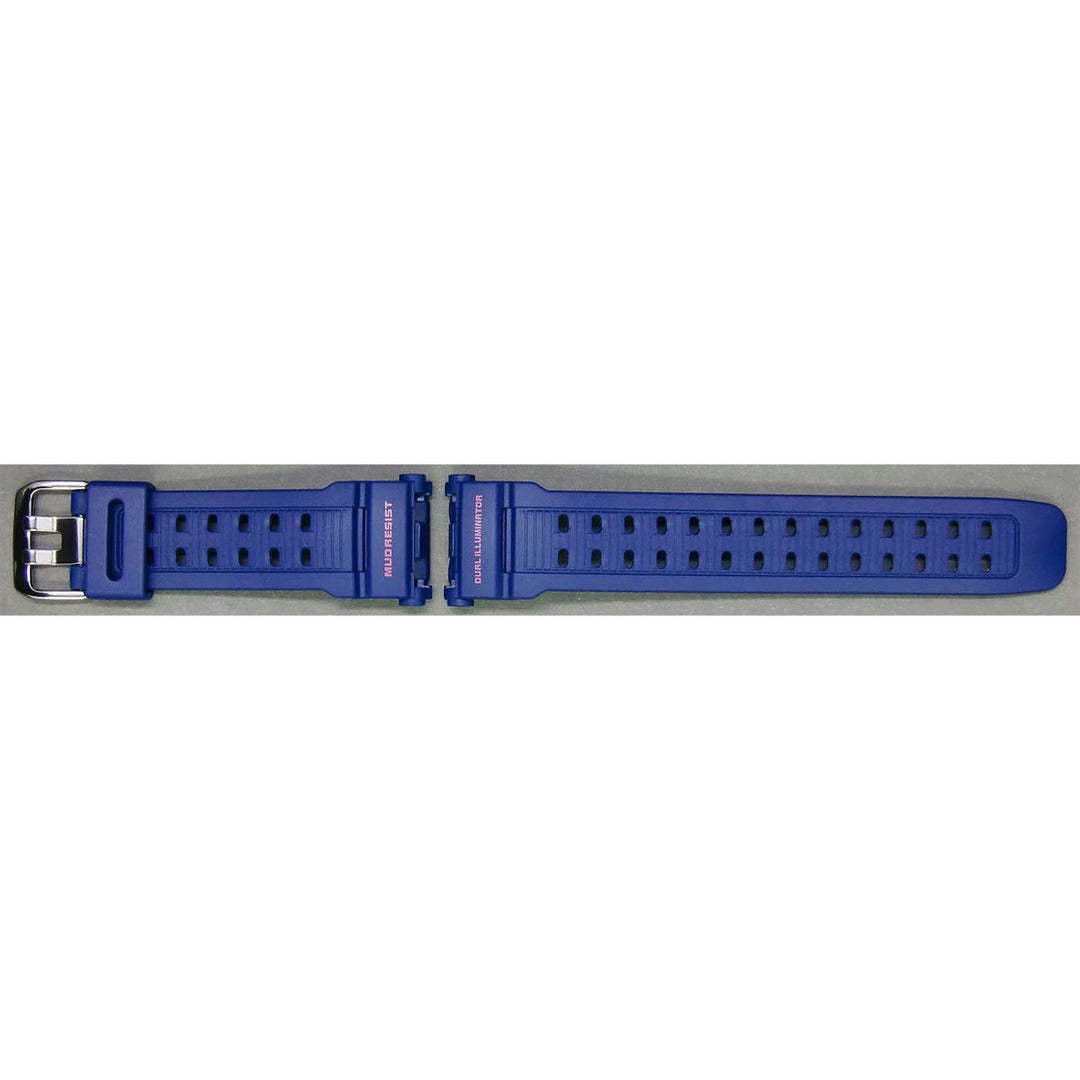 Genuine Casio replacement watch strap for G-9000MX-2, blue colour, part number 10318151