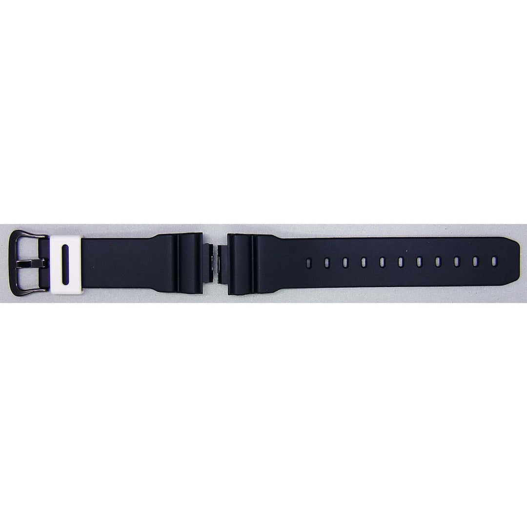 Genuine Casio replacement watch strap for DW-6900DQM-7, black colour, part number 10318173