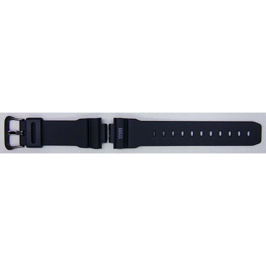 Genuine Casio replacement watch strap for DW-6900MS-1, black colour, part number 10318180