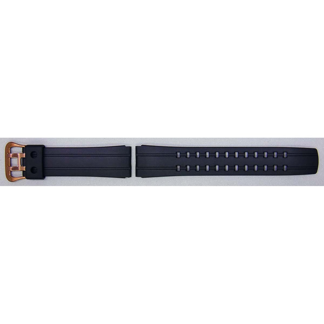 Genuine Casio replacement watch strap for EQW-500BE-1AV, black colour, part number 10330787