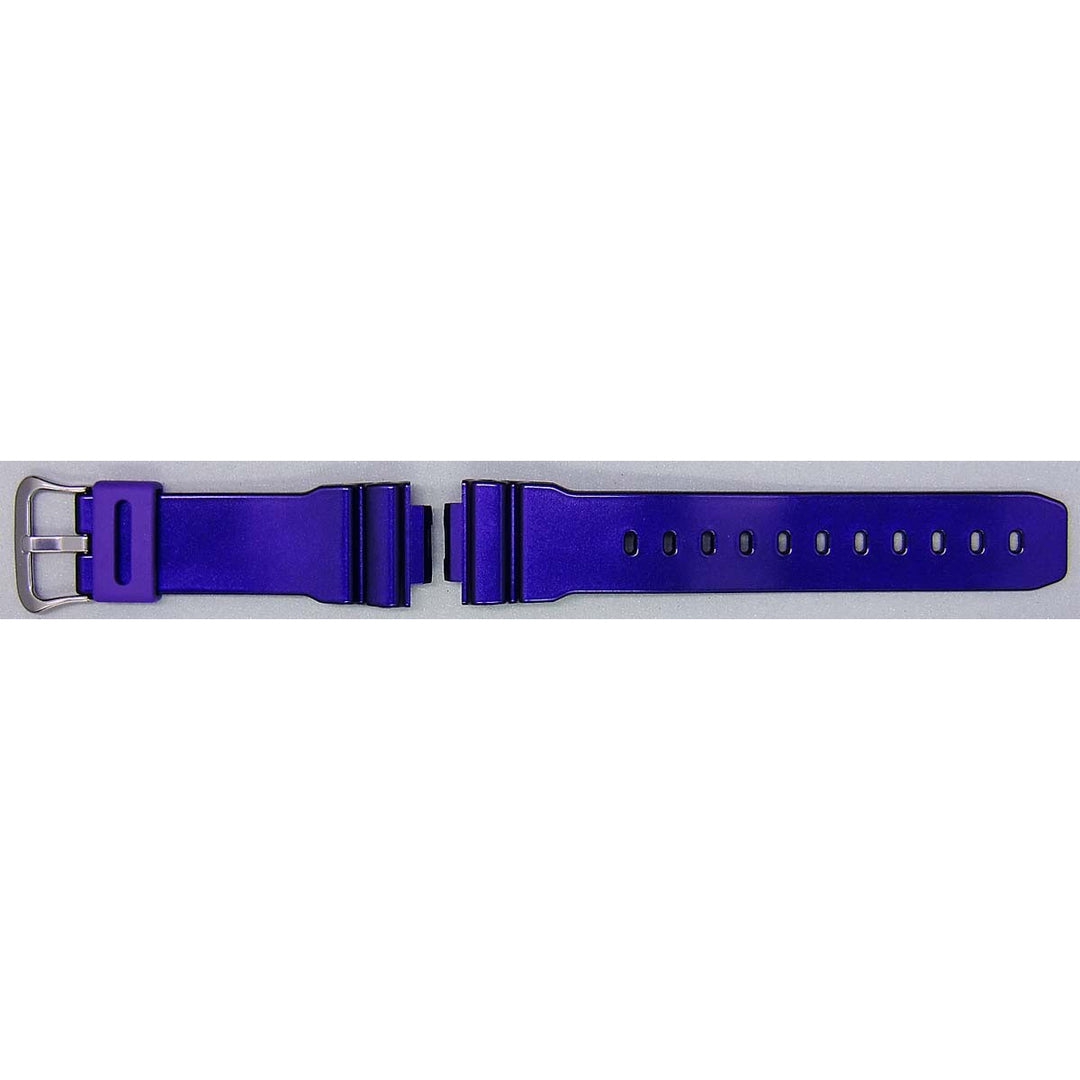 Genuine Casio replacement watch strap for DW-6900CC-6, violet colour, part number 10332044