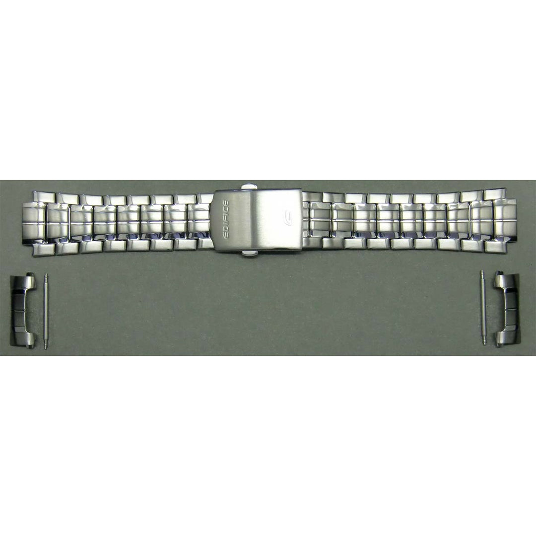 Genuine Casio replacement watch strap for EF-328D-1AV, EF-328D-1A5V, silver colour, part number 10332530