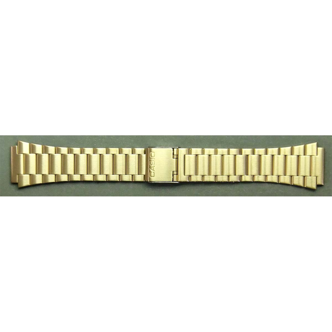 Genuine Casio replacement watch strap for DB-360G-9A, gold colour, part number 10334582