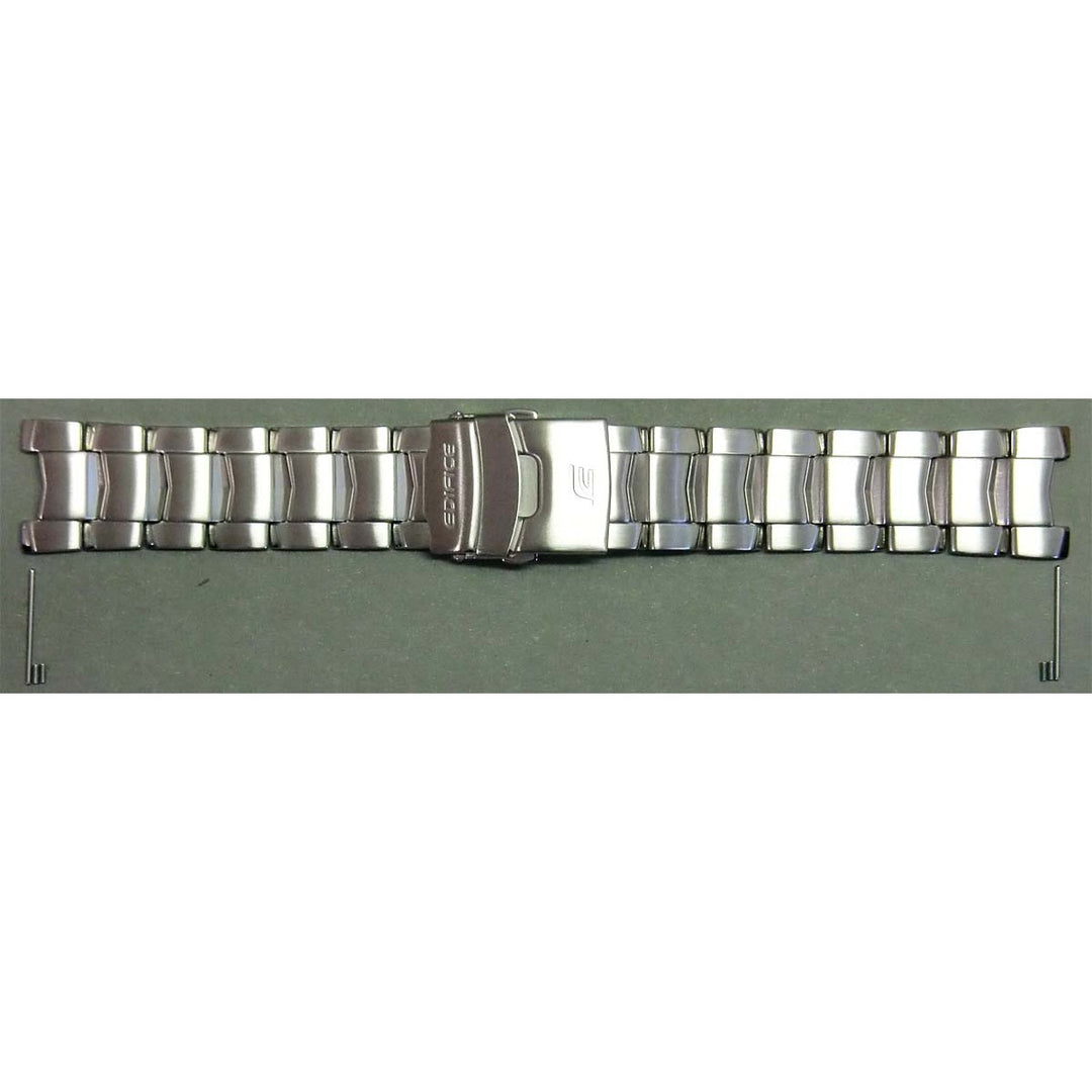 Genuine Casio replacement watch strap for EFE-503D-7AV, EFE-503D-1AV, silver colour, part number 10334893