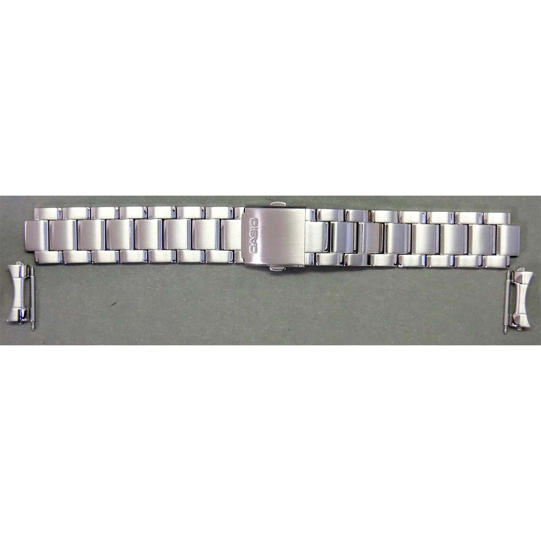 Genuine Casio replacement watch strap for BEM-506D-1AV, silver colour, part number 10341648