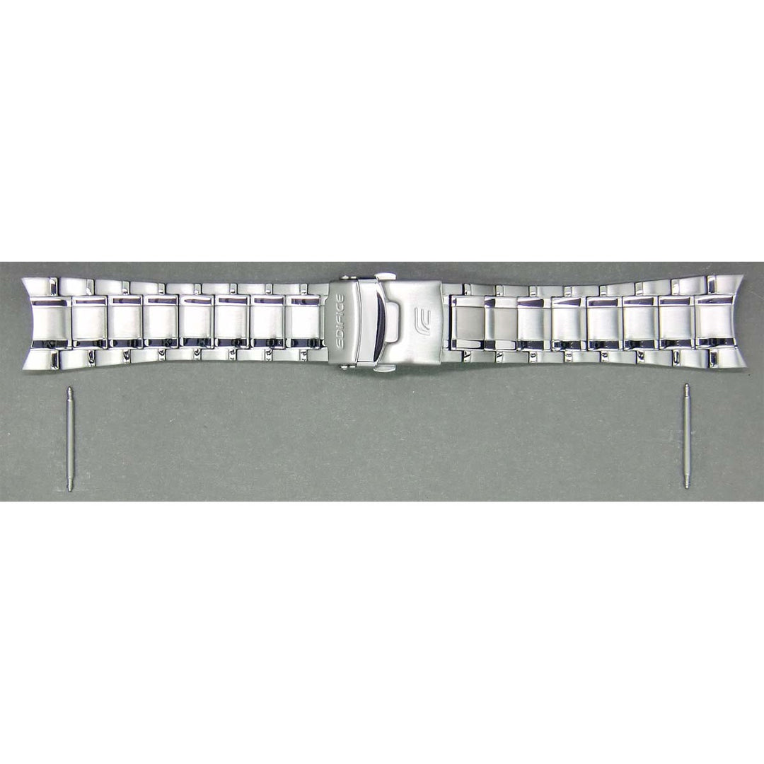 Genuine Casio replacement watch strap for EF-545D-7AV, EF-545D-1AV, silver colour, part number 10341738
