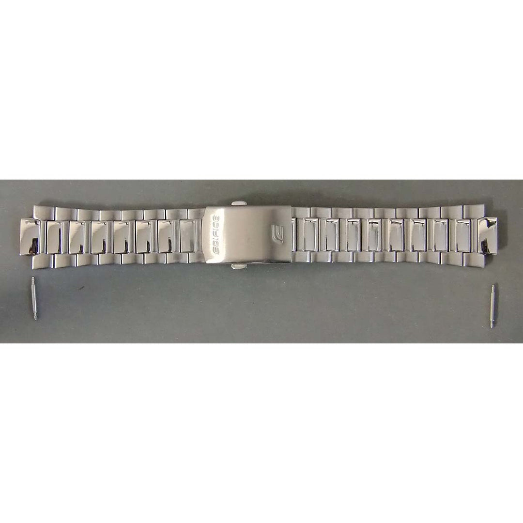 Genuine Casio replacement watch strap for EF-546D-7AV, EF-546D-5AV, EF-546D-1A1V, silver colour, part number 10341767