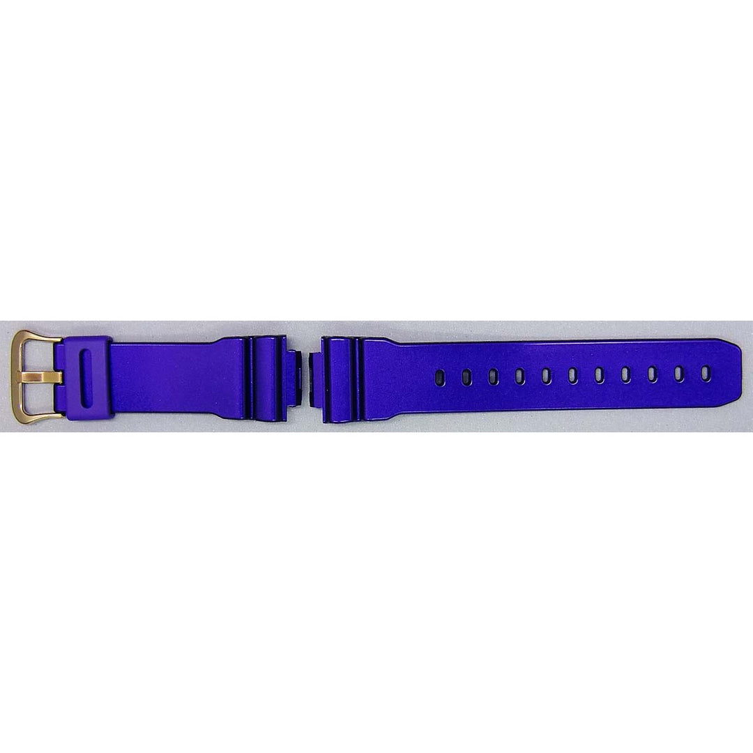 Genuine Casio replacement watch strap for DW-6900SW-6, violet colour, part number 10343238