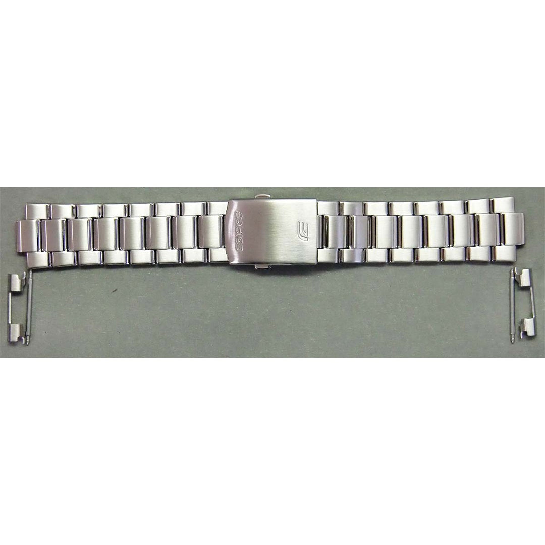 Genuine Casio replacement watch strap for EF-333D-7AV, EF-333D-1AV, silver colour, part number 10344920