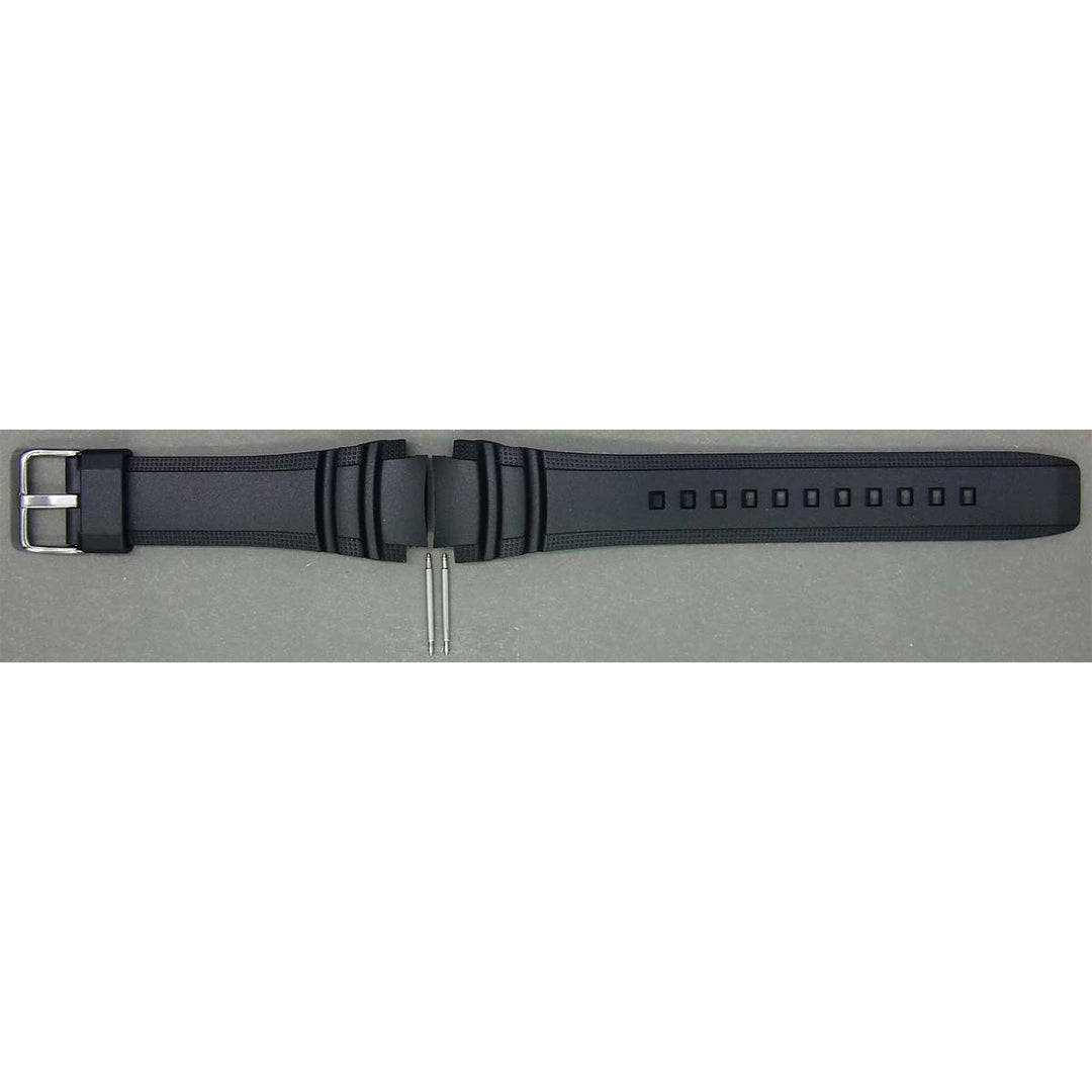 Genuine Casio replacement watch strap for AMW-710-1AV, black colour, part number 10347967
