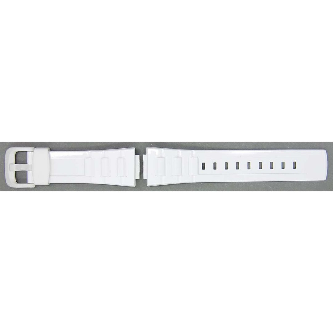 Genuine Casio replacement watch strap for BLX-100-7, white colour, part number 10349444