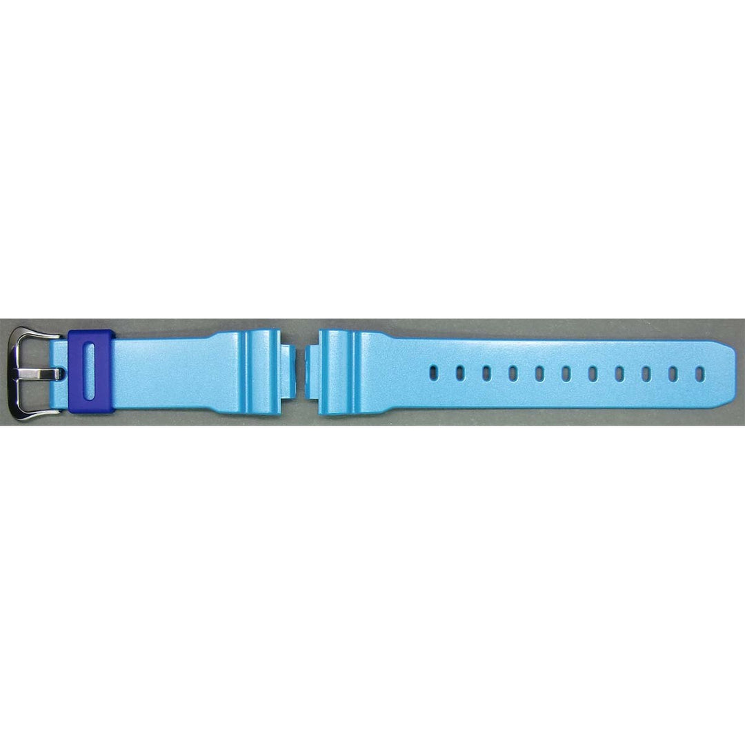 Genuine Casio replacement watch strap for DW-6900CB-2, blue colour, part number 10349895
