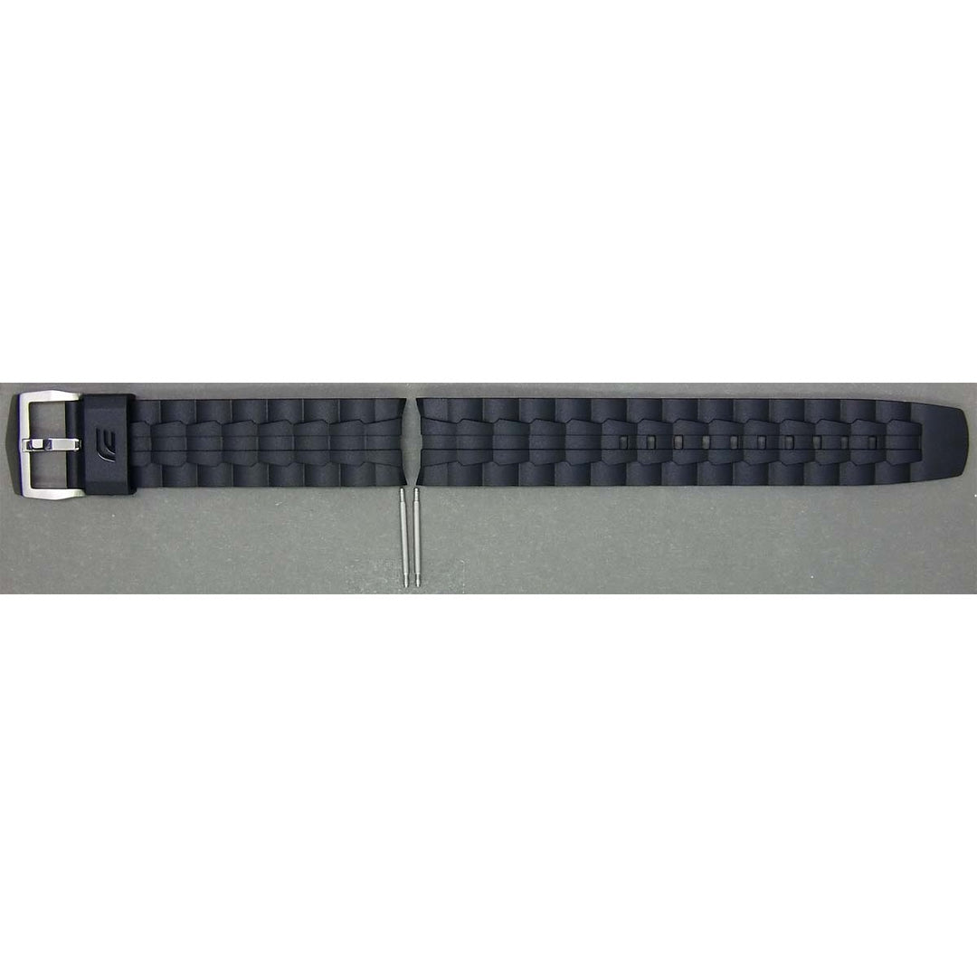 Genuine Casio replacement watch strap for EF-550-1AV, black colour, part number 10353144