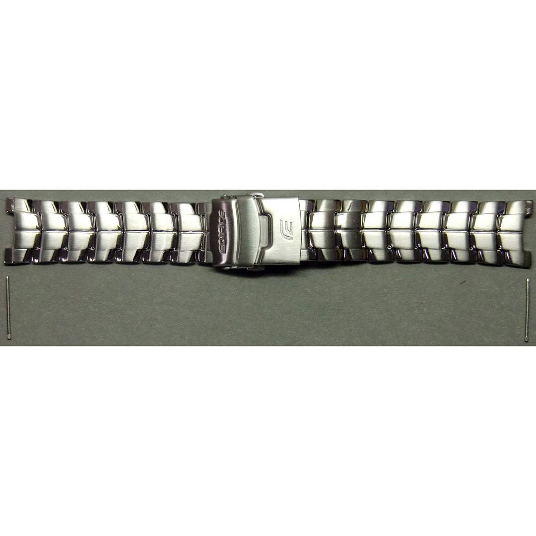 Genuine Casio replacement watch strap for EF-130D-1A5V, EF-130D-1A4V, EF-130D-1A2V, silver colour, part number 10357187