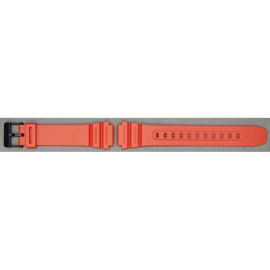 Genuine Casio replacement watch strap for F-108WH-4A, red colour, part number 10365984