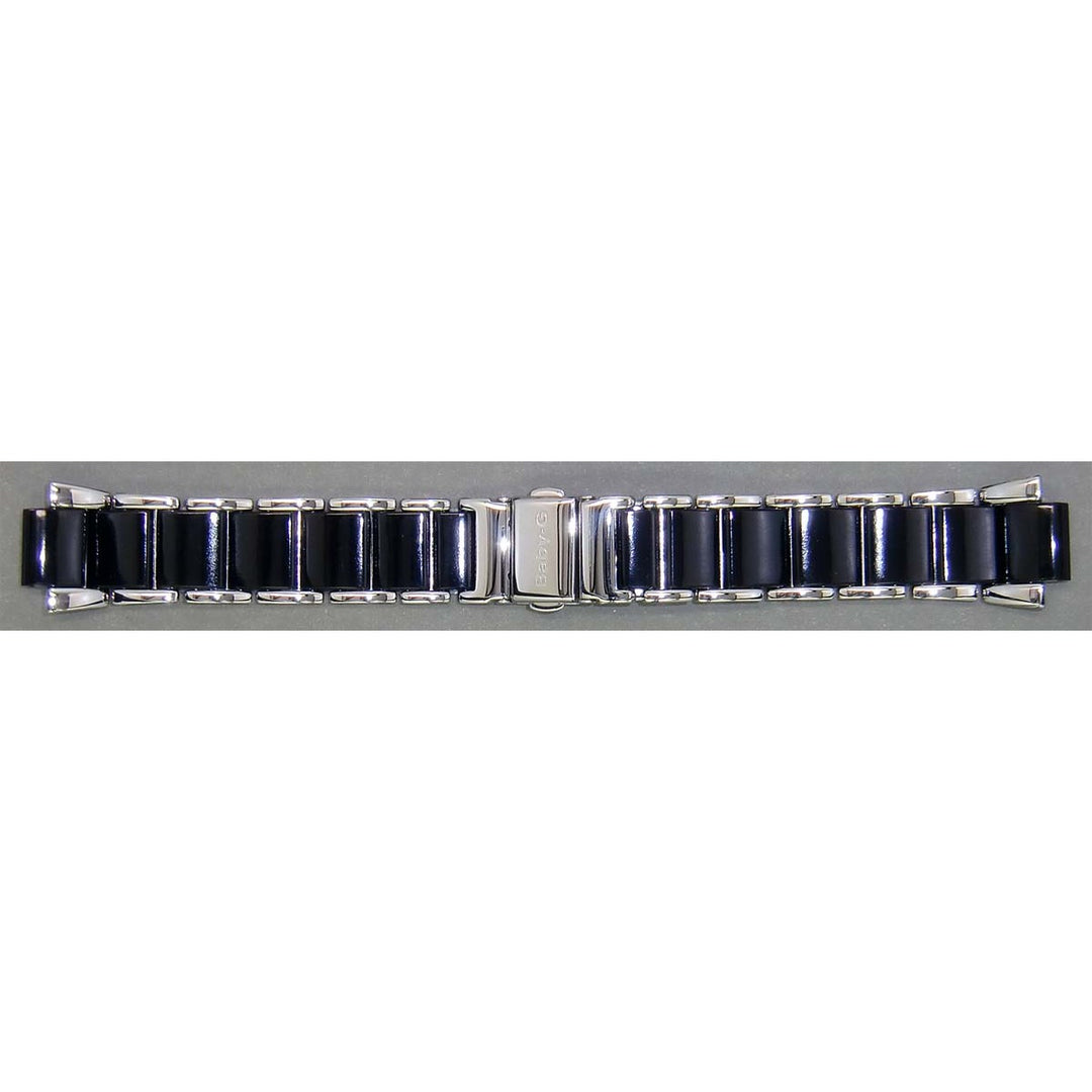 Genuine Casio replacement watch strap for BGA-1200C-1B, black colour, part number 10367436