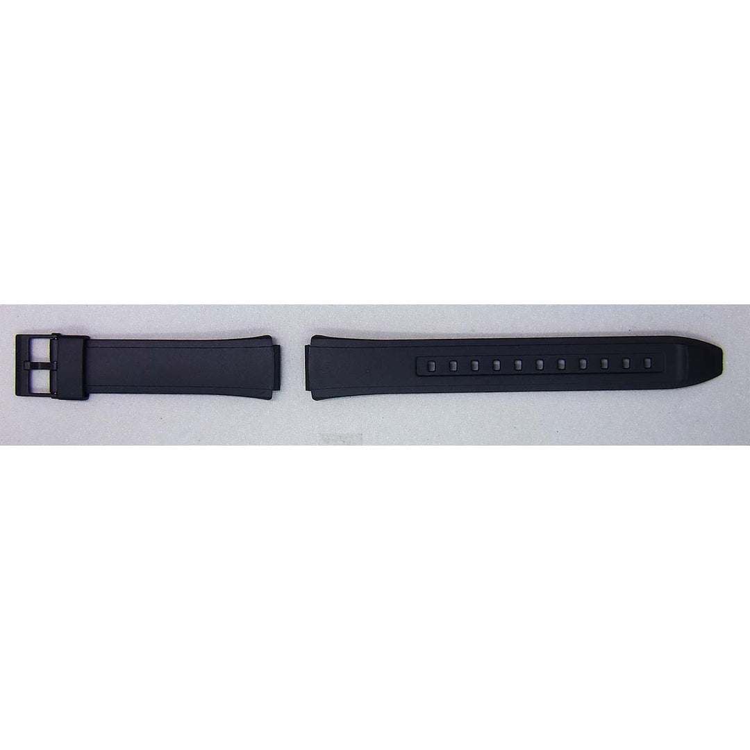 Genuine Casio replacement watch strap for AW-90H-9EV, AW-90H-7EV, AW-90H-7BV(5156), AW-90H-7BV, AW-90H-2BV, black colour, part number 10379447