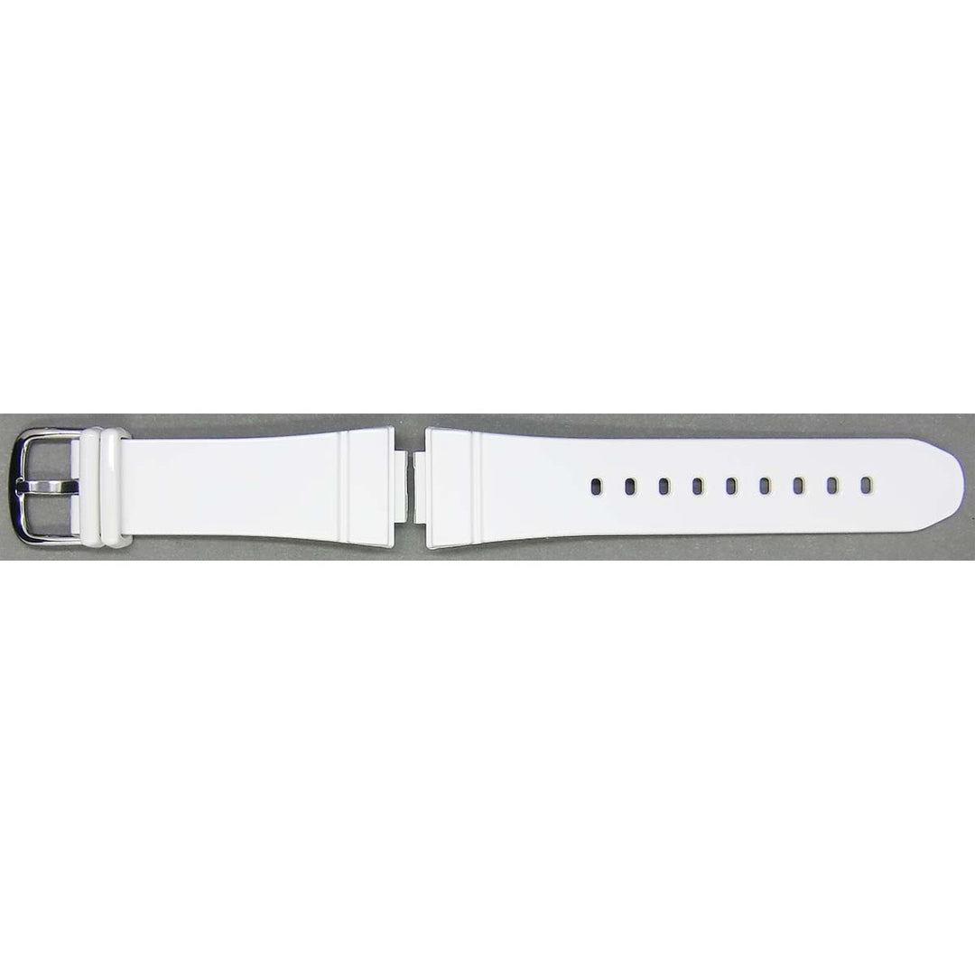 Genuine Casio replacement watch strap for BGA-131-7B3, BGA-131-7B, white colour, part number 10388854