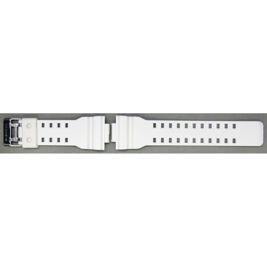 Genuine Casio replacement watch strap for GD-100WW-7, GA-110WB-7A, GA-110RG-7A, GA-110BC-7A, GA-100B-7A, white colour, part number 10395227