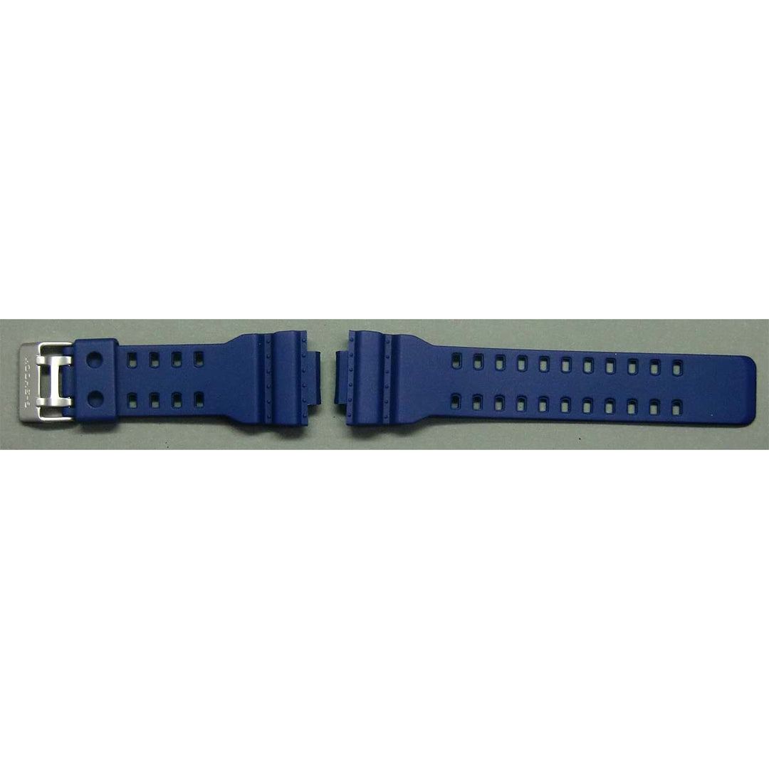 Genuine Casio replacement watch strap for GAC-100AC-2A, GA-110FC-2A, blue colour, part number 10400831
