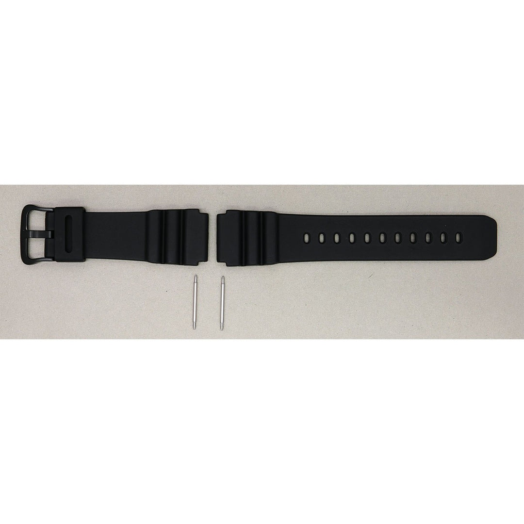 Genuine Casio replacement watch strap for AMW-360B-1A1V, black colour, part number 10406455