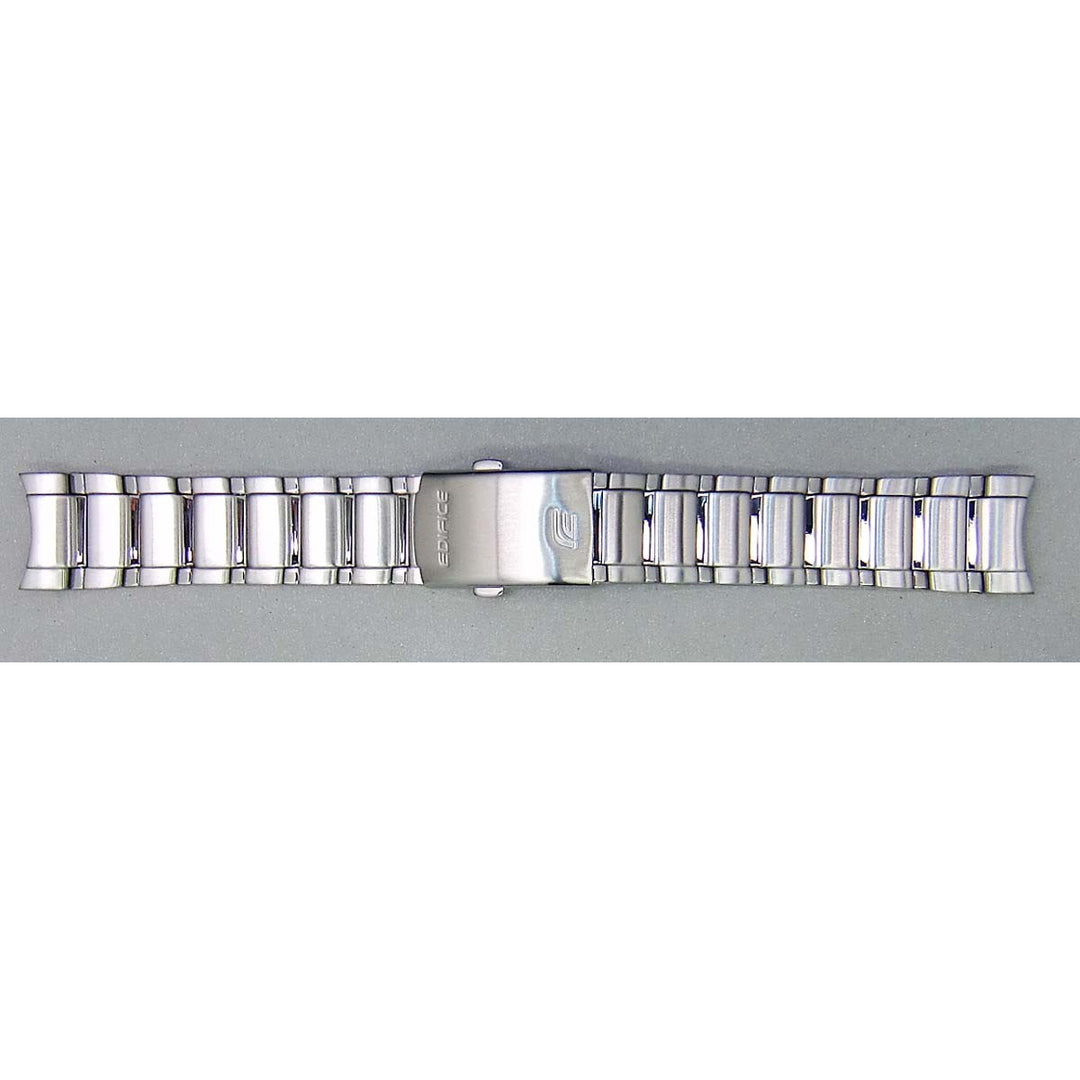 Genuine Casio replacement watch strap for EFB-501D-7AV, EFB-501D-1AV, silver colour, part number 10409232