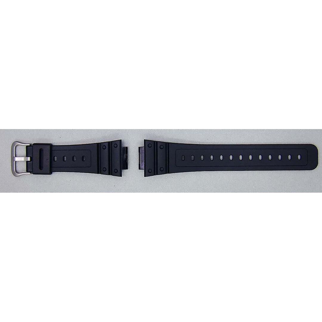 Genuine Casio replacement watch strap for DW-D5600P-1, DW-5600BB-1, black colour, part number 10410406