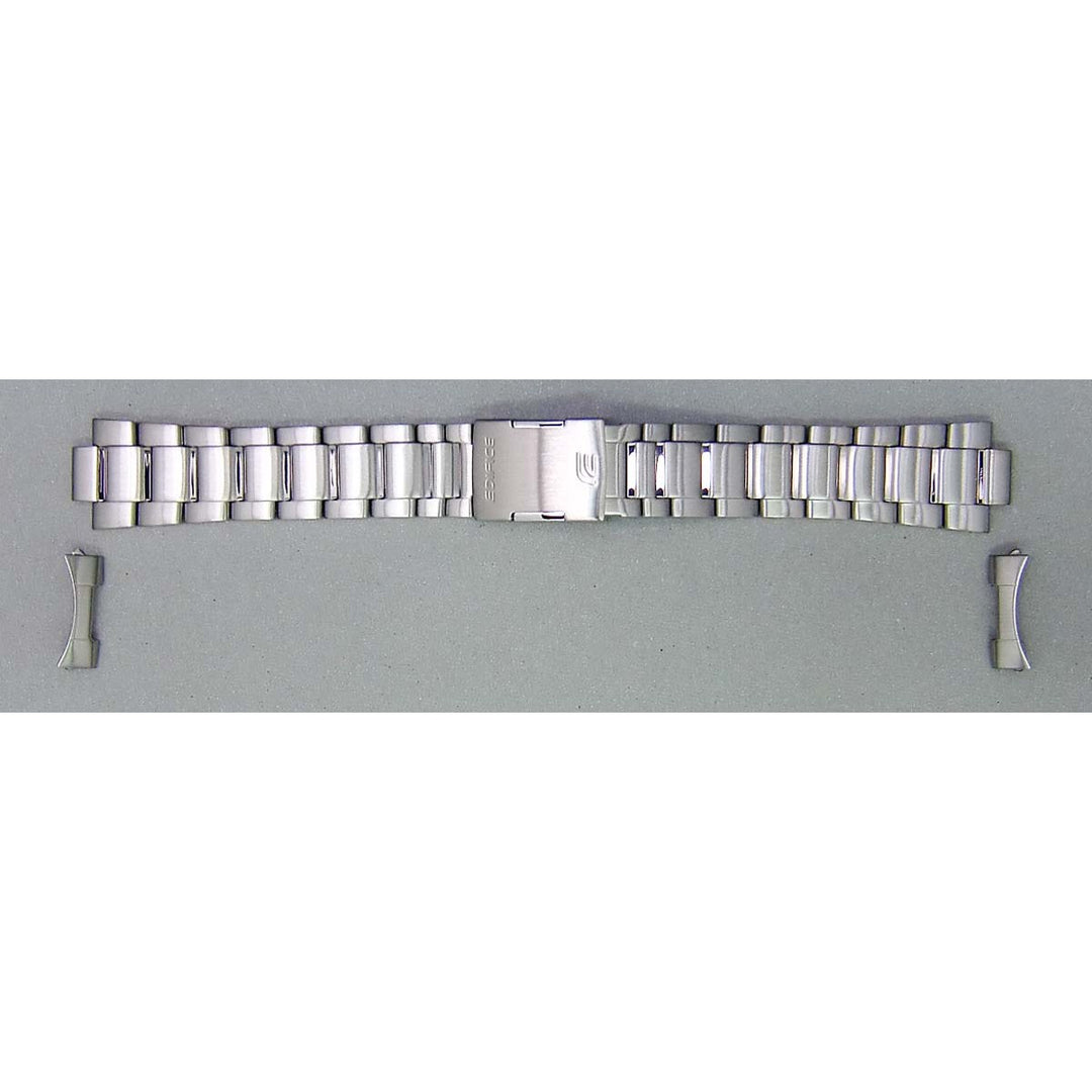 Genuine Casio replacement watch strap for EQW-A1110RB-1A, EQW-A1110DB-1A, EQW-A1110D-1A, silver colour, part number 10414729