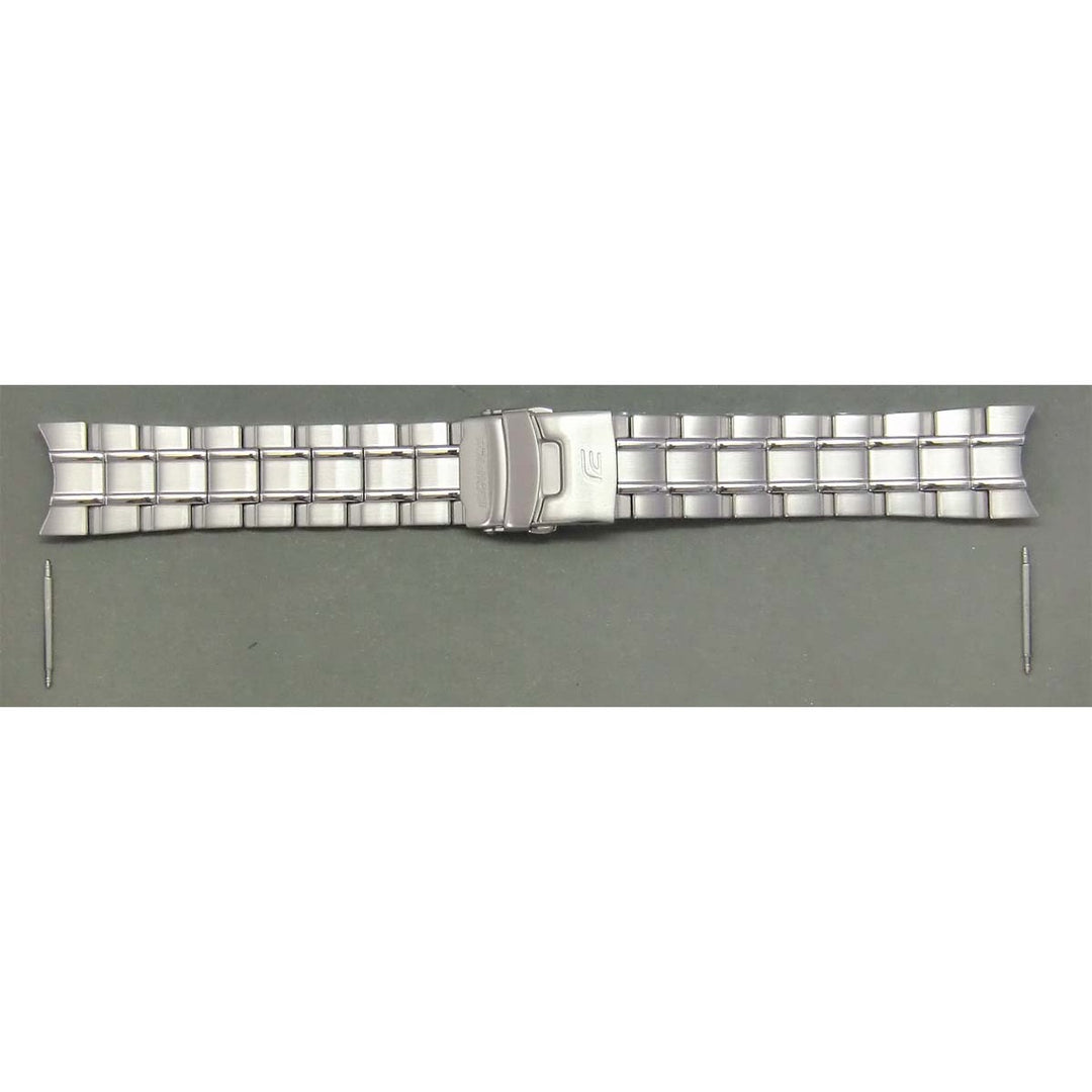 Genuine Casio replacement watch strap for EFR-520SP-1AV, silver colour, part number 10415719