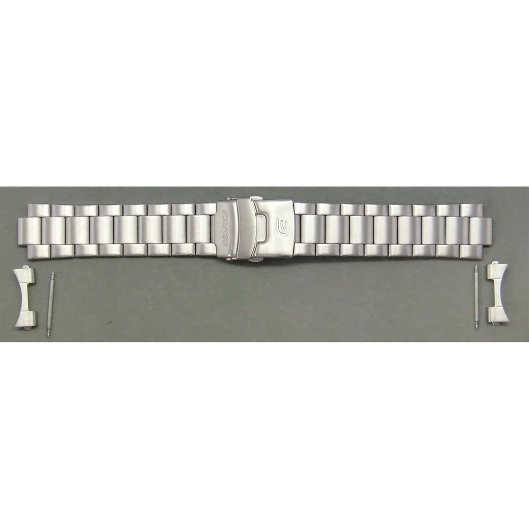 Genuine Casio replacement watch strap for EFM-501D-1AV, silver colour, part number 10415722