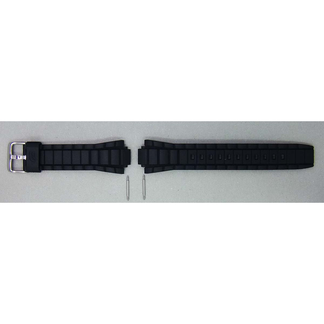 Genuine Casio replacement watch strap for EFR-519-7AV, EFR-519-1A4V, black colour, part number 10421436