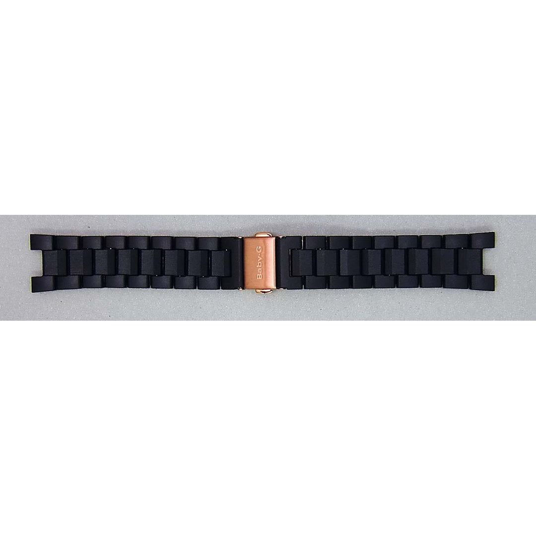 Genuine Casio replacement watch strap for BGA-301-1A, black colour, part number 10428948