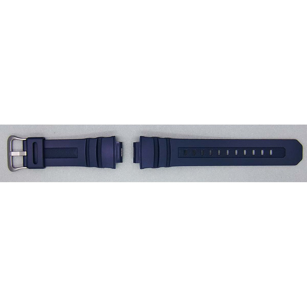Genuine Casio replacement watch strap for AWG-M100NV-2A, blue colour, part number 10430832