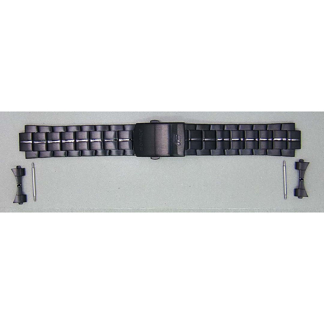 Genuine Casio replacement watch strap for EF-343BK-1AV, black colour, part number 10433880