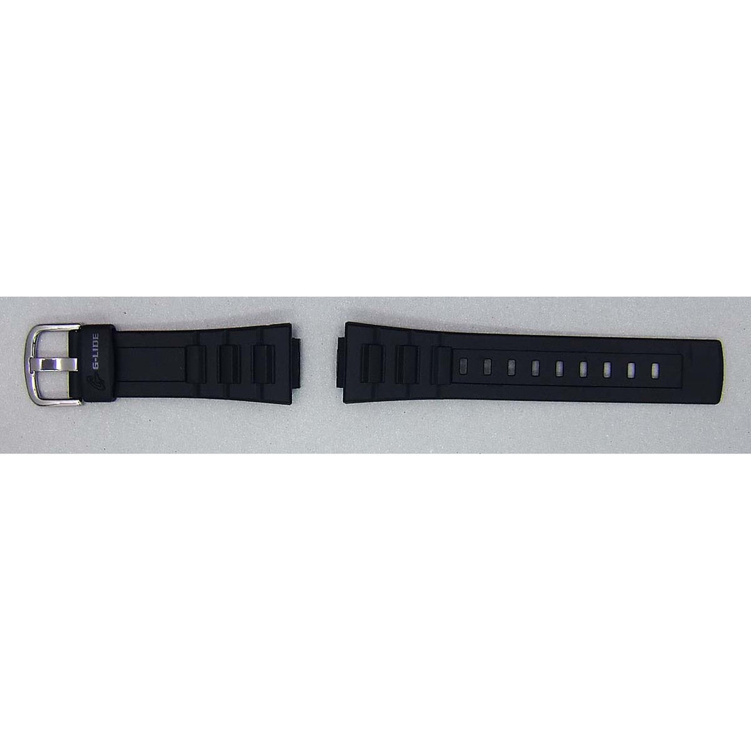 Genuine Casio replacement watch strap for BLX-102-1, black colour, part number 10439745